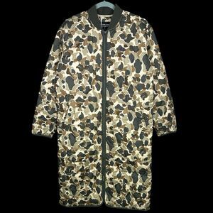 Everlane Long Liner Jacket Womens XS Camo Puffer Quilted Military Primaloft NWT